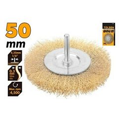 ČETKA ŽIČANA OKRUGLA SA OSOVINOM 50 MM