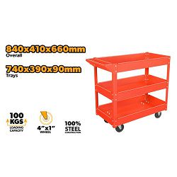 KOLICA ZA RADIONICU SA 3 POLICE 840X410X660MM