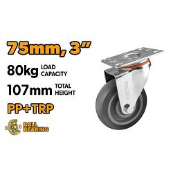 KOTAČ ZA KOLICA OKRETNI 75 MM- MAX. 80 KG