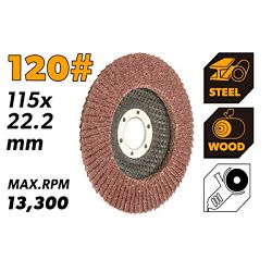 LAMELNI BRUSNI DISK 115X22.2 MM GRANULACIJA 120