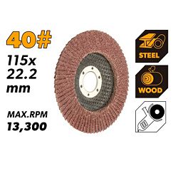 LAMELNI BRUSNI DISK 115X22.2 MM GRANULACIJA 40