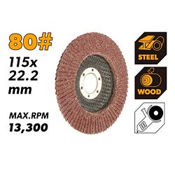 LAMELNI BRUSNI DISK 115X22.2 MM GRANULACIJA 80
