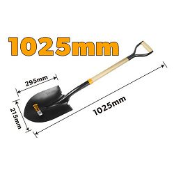 LOPATA ŽELJEZNA SA DRVENIM DRŽALOM 1025 MM
