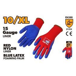 RUKAVICE RADNE LATEX PJENASTI PLAVI 10 (XL)