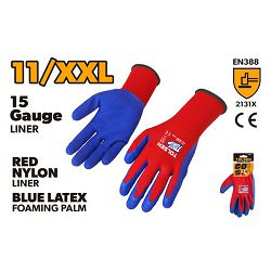 RUKAVICE RADNE LATEX PJENASTI PLAVI 11 (XXL)