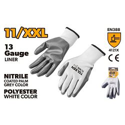 RUKAVICE RADNE OBLOŽENE NITRILOM  11 (XXL)