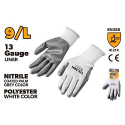 RUKAVICE RADNE OBLOŽENE NITRILOM  9 (L)