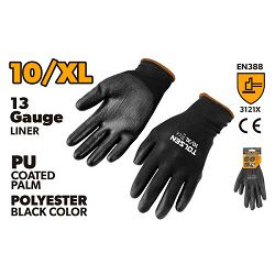 RUKAVICE RADNE (PU PREMAZANE CRNE) 10 (XL)