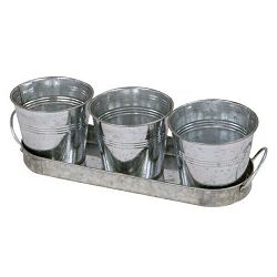 SET 3 TEGLE GALVANIZIRANE 28,5X9,5X8 CM