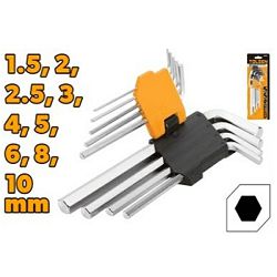 SET IMBUS KLJUČEVA 9 KOM 1.5-10 MM