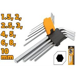 SET IMBUS KLJUČEVA DUGIH 9 KOM 1.5-10 MM