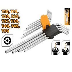 SET TORX KLJUČEVA DUGIH 9 KOM T10-T50