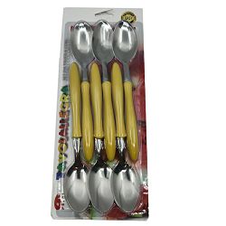 SET ŽLICA 6 KOM TAVOLALLEGRA - ŽUTA DRŠKA