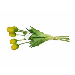 BUKET TULIPANA 5 CVIJETOVA 38 CM - ŽUTI