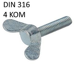 VIJAK LEPT. M06X30 C2 4KOM DIN 316