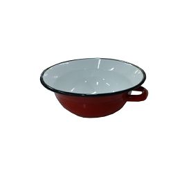ZDJELA S DVIJE RUČKE 20 CM CRVENO/BIJELA